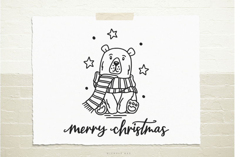christmas-polar-bear-svg-cut-file