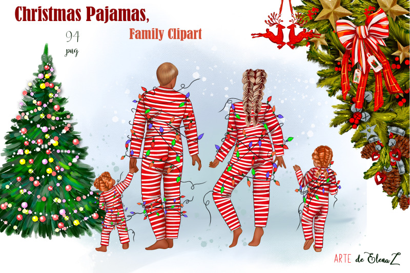 christmas-pajamas-family-clipart-png-merry-christmas