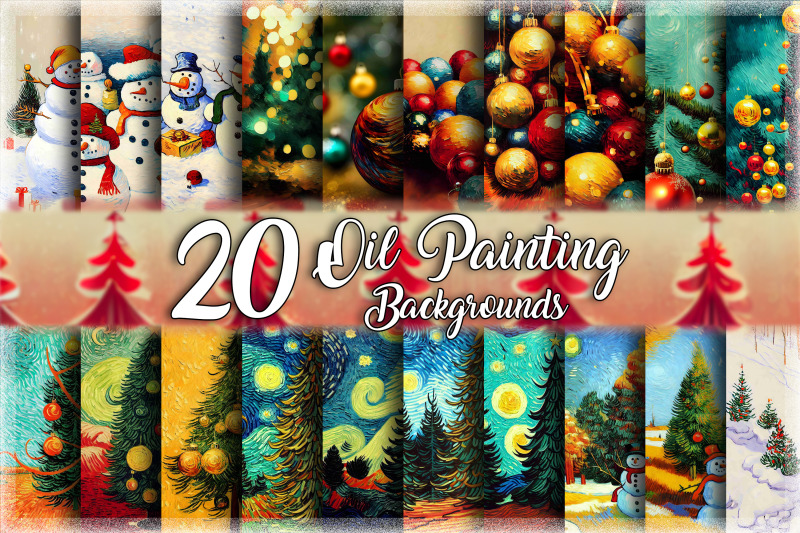 christmas-oil-painting-background-bundle