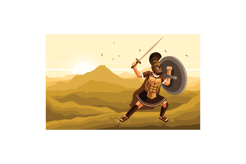 warrior-character-graphics-vector-illustration