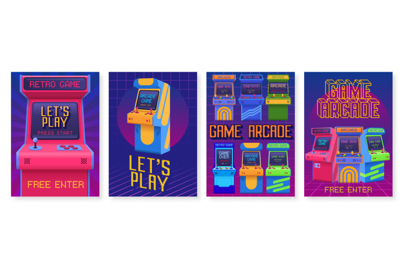 retro-gaming-posters-arcade-game-event-invitation-flyer-lets-play-po