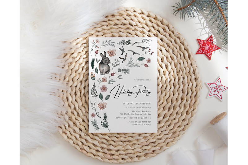 christmas-party-invitation-holiday-dinner-invite-template