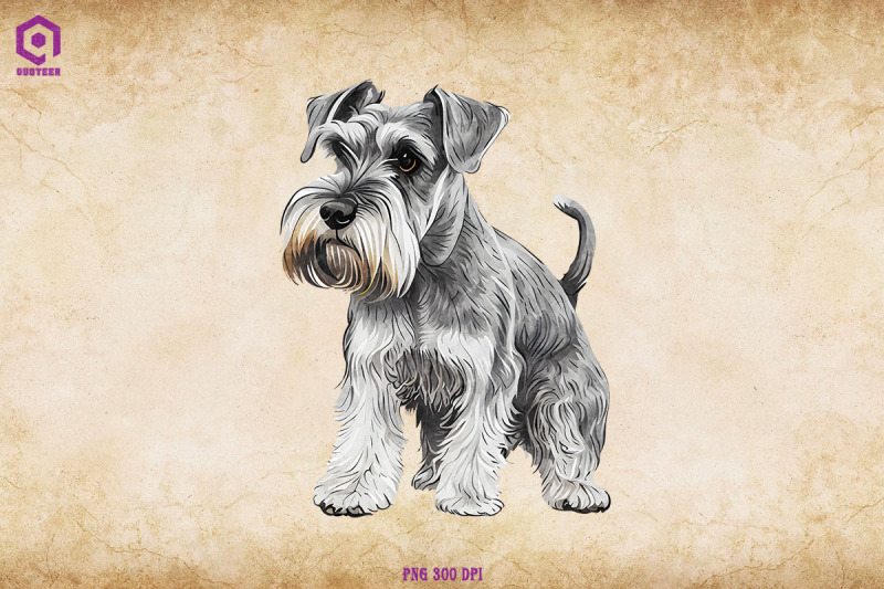 schnauzer-dog-watercolor