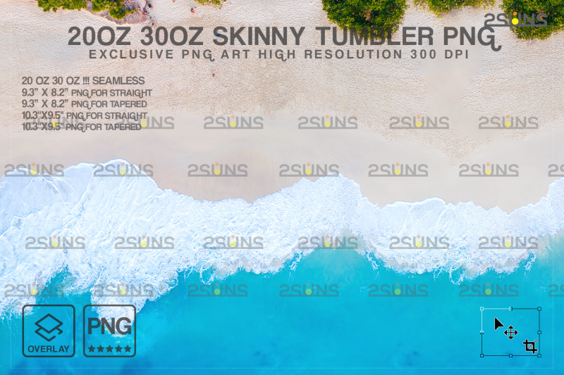 20oz-sea-glitter-silver-skinny-tumbler-seamless-design-sublimation-pn