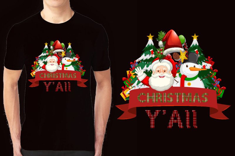 christmas-illustration-t-shirt-design