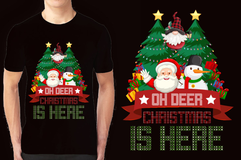 christmas-illustration-t-shirt-design