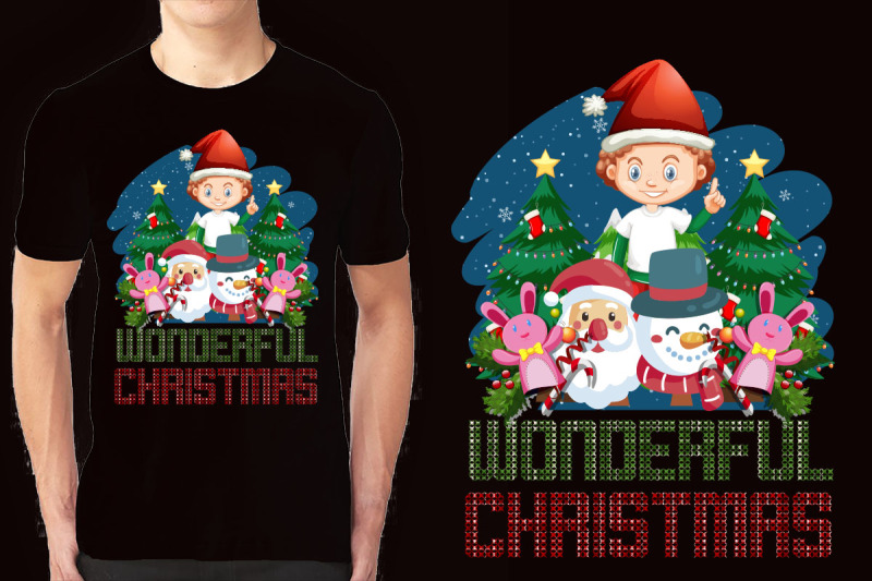 christmas-illustration-t-shirt-design