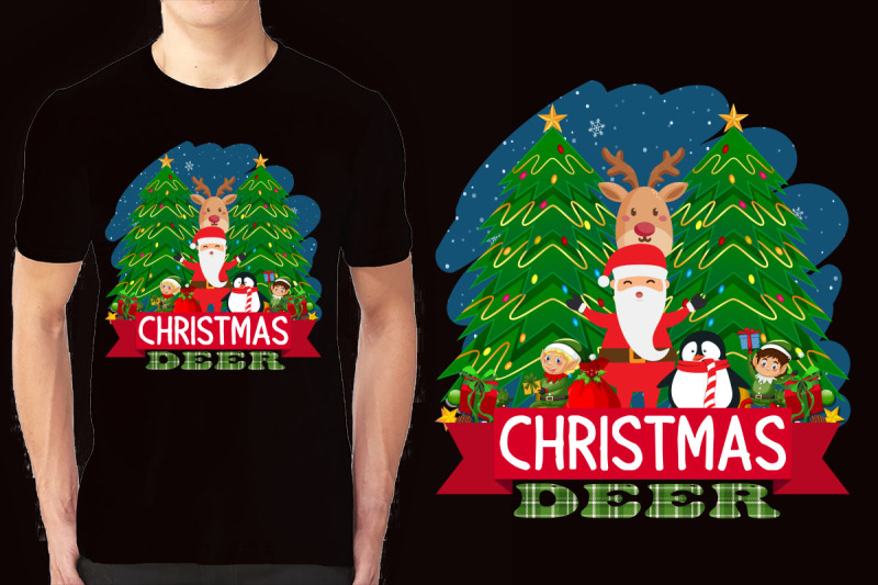 christmas-illustration-t-shirt-design