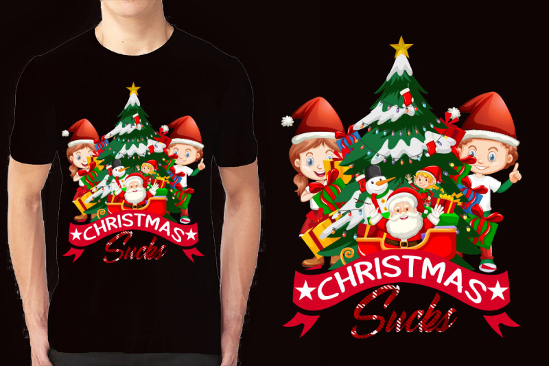 christmas-illustration-t-shirt-design