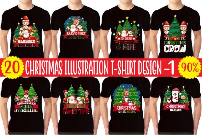 christmas-illustration-t-shirt-design-bundle