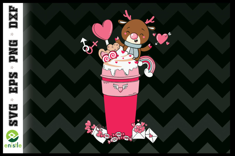 valentine-reindeer-in-the-coffee-cup