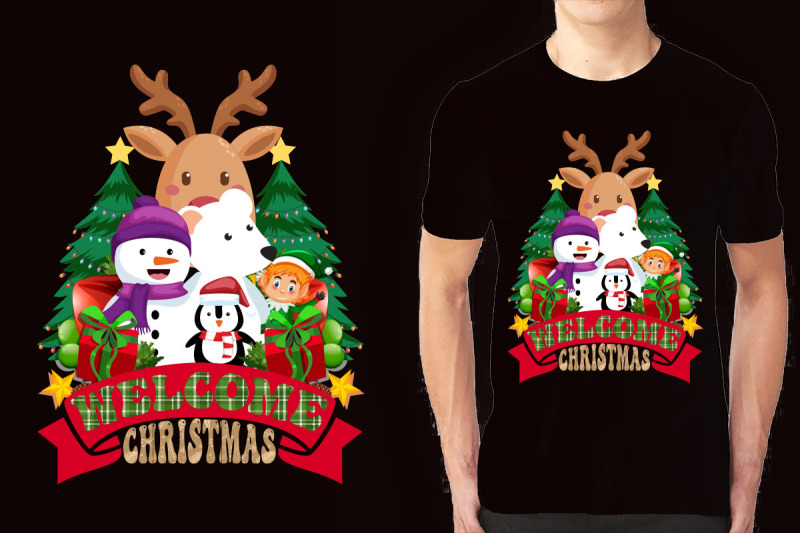 christmas-illustration-t-shirt-design