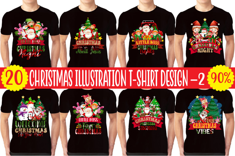 christmas-illustration-t-shirt-design-bundle