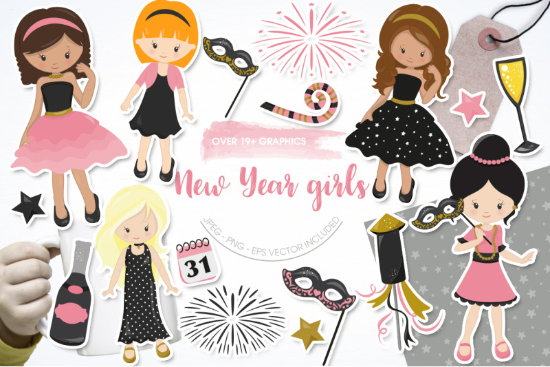 new-year-girls