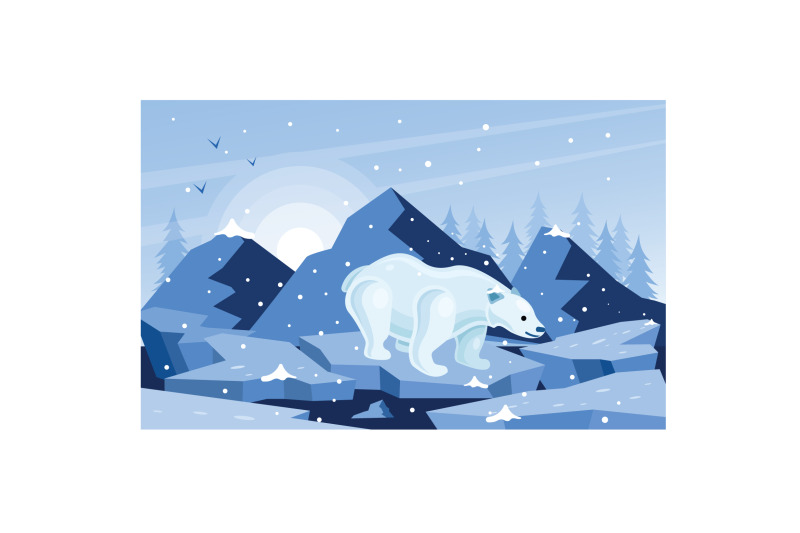 white-bear-winter-illustration