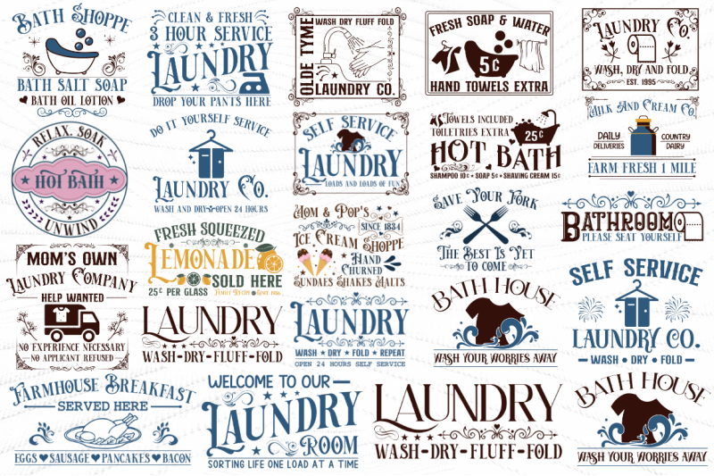 vintage-laundry-sign-svg-bundle