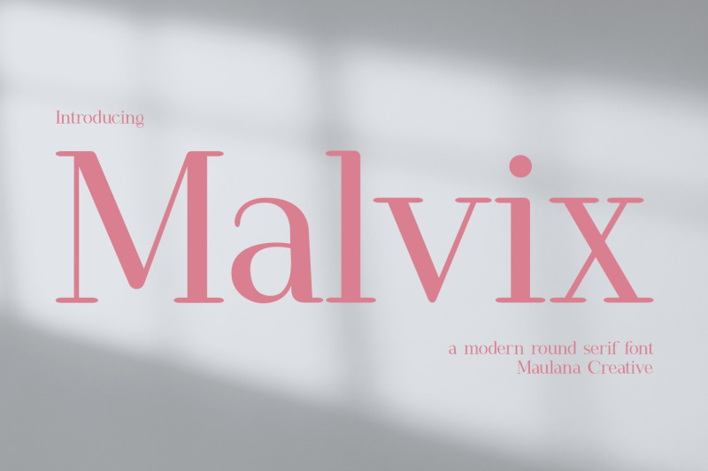 malvix-modern-round-serif-font