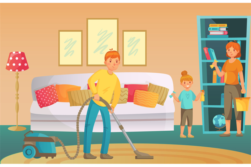 family-housework-people-cleaning-living-room-together-father-vacuumi