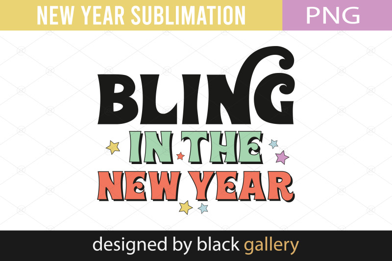 new-year-retro-png-sublimation-bundle