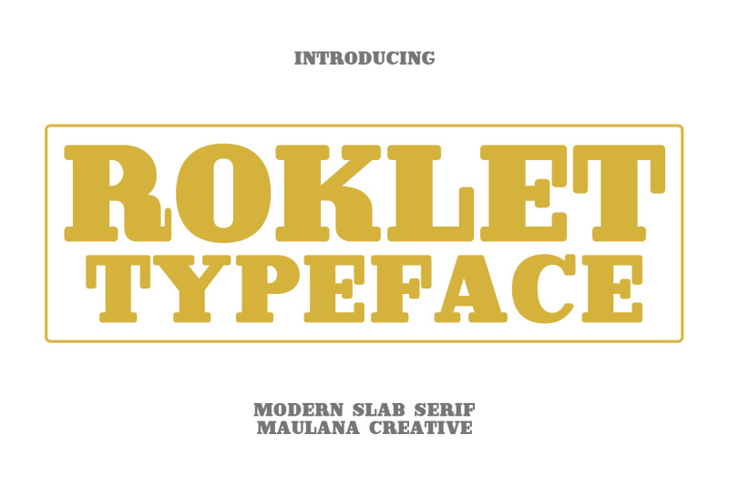 roklet-typeface