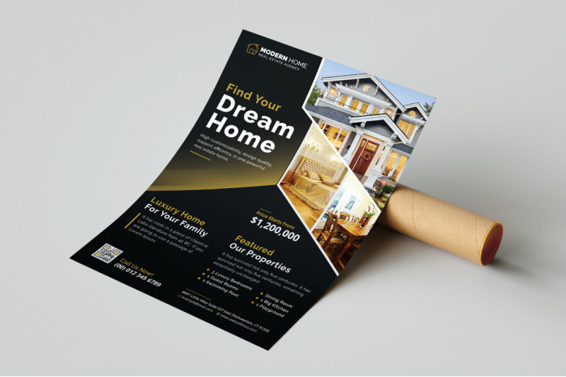 real-estate-advertising-flyer-template-with-black-background