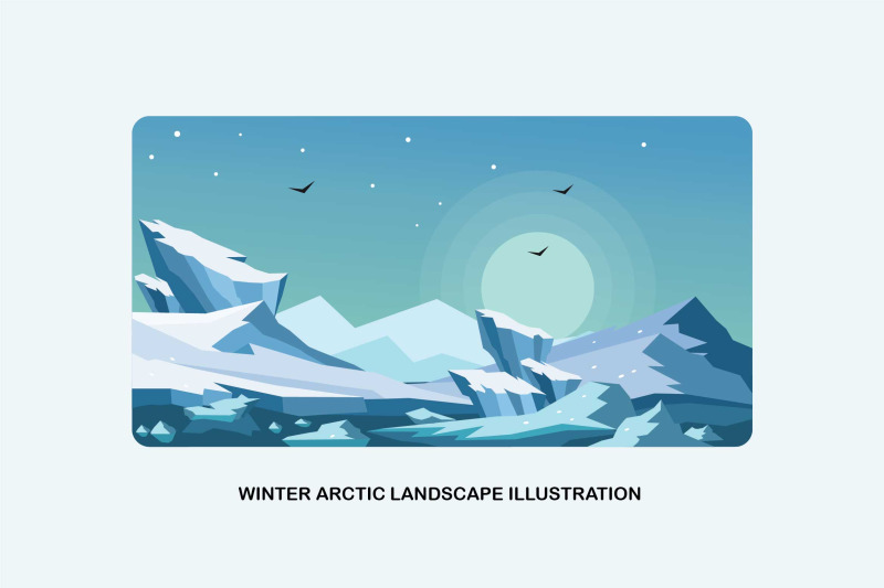 winter-arctic-landscape-vctor-illustration