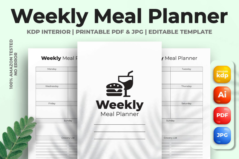 weekly-meal-planner-kdp-interior