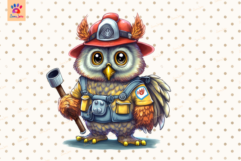 firefighter-owl-cute-animal-lover