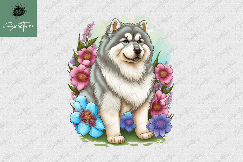 puppy-with-flower-alaska