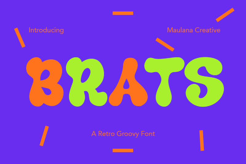 brats-retro-groovy-handwritten-display-font