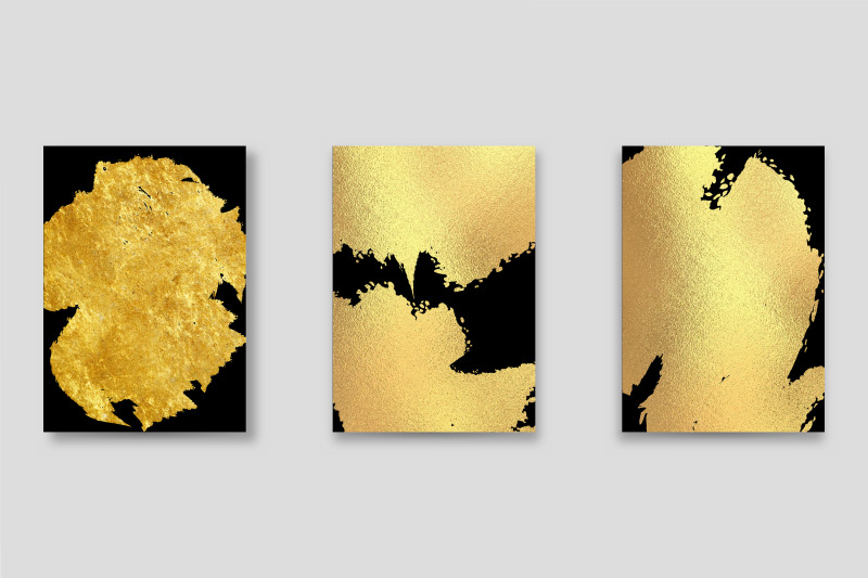 set-gold-abstract-background-elegant-graphic