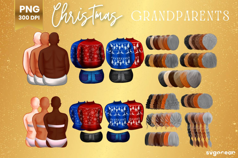 christmas-family-clipart-bundle-grandparents-nbsp-cozy-winter-sublimati