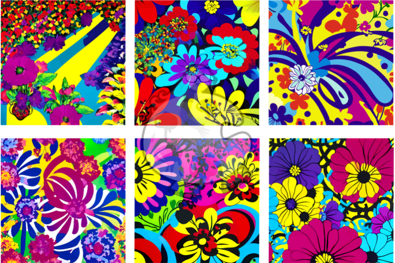 exotic-groovy-floral-pattern-papers
