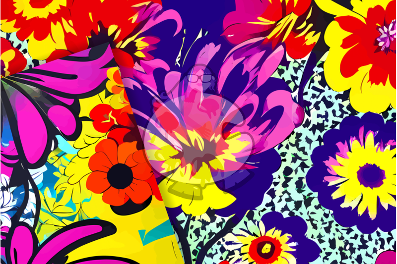 exotic-groovy-floral-pattern-papers