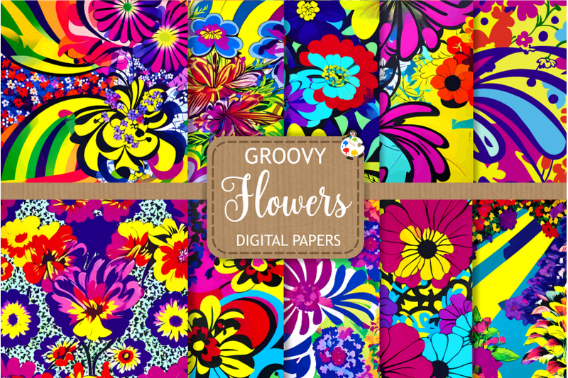 exotic-groovy-floral-pattern-papers