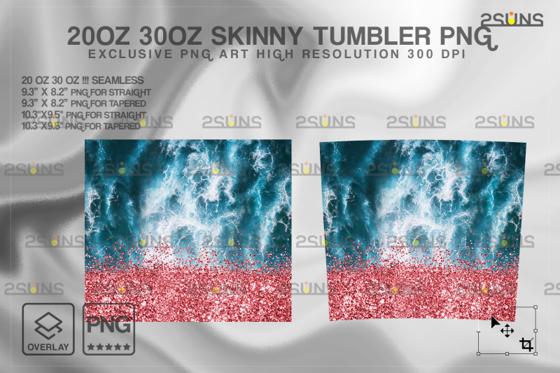 20oz-sea-pink-glitter-skinny-tumbler-seamless-design-sublimation-png