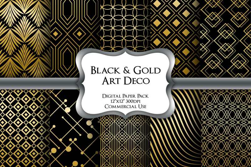 black-amp-gold-art-deco-digital-paper-pack