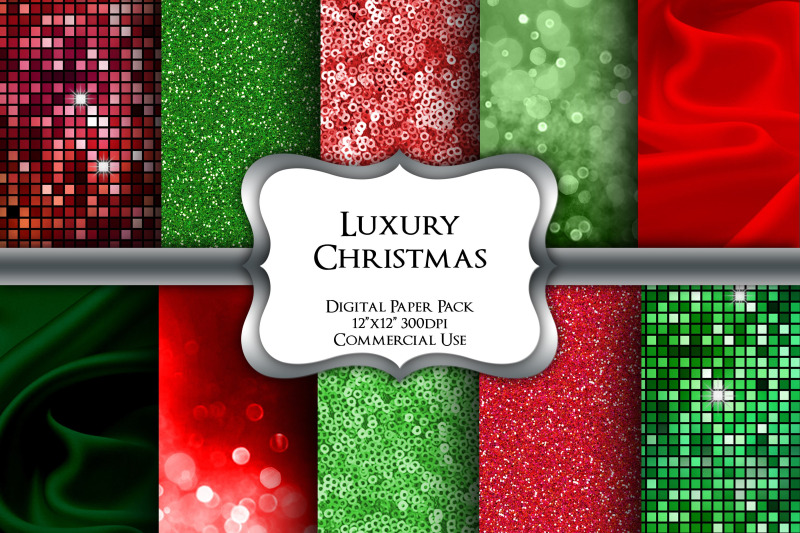 luxury-christmas-digital-paper-pack