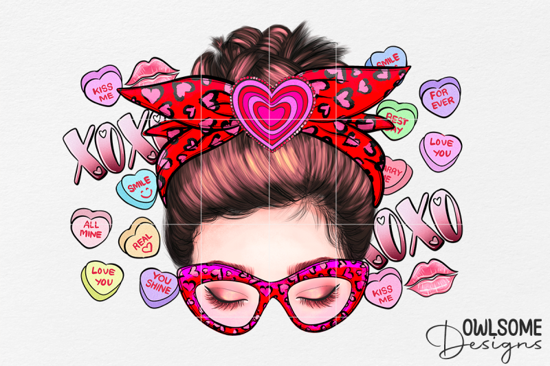 messy-bun-valentine-sublimation-png