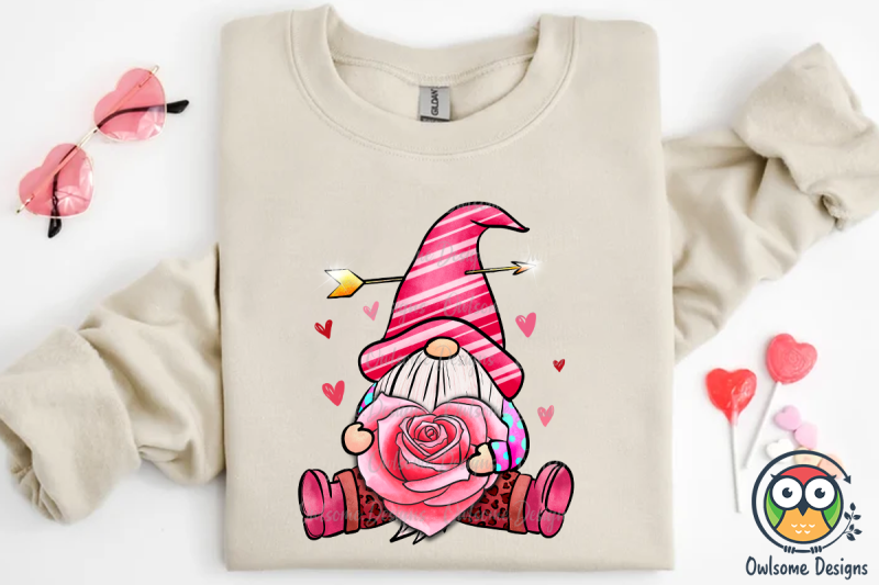 gnome-valentine-sublimation-png-design