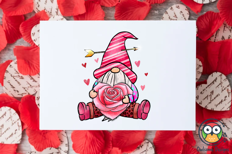 gnome-valentine-sublimation-png-design