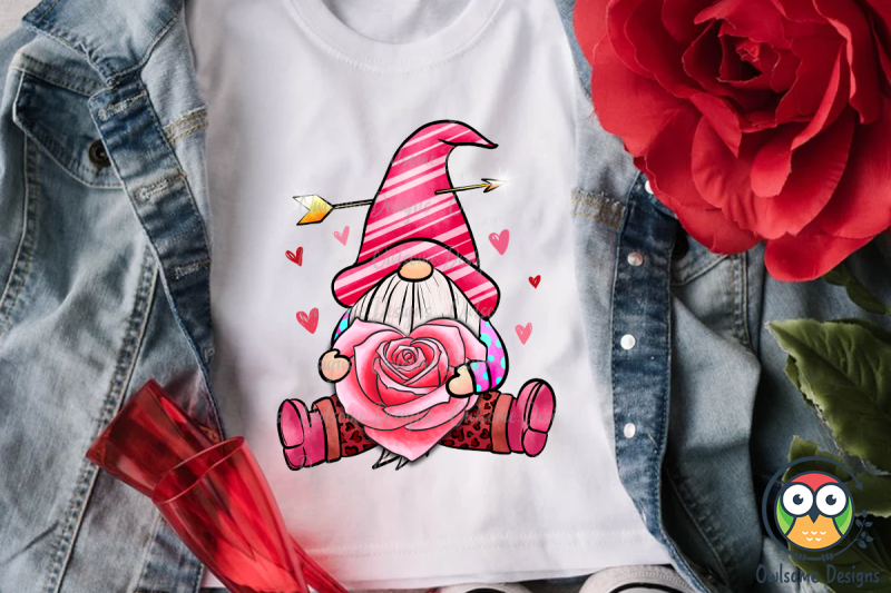 gnome-valentine-sublimation-png-design