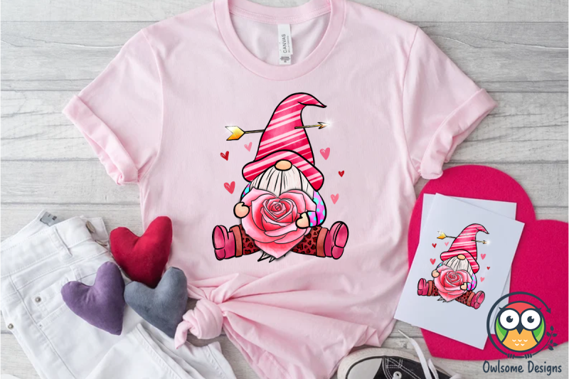 gnome-valentine-sublimation-png-design