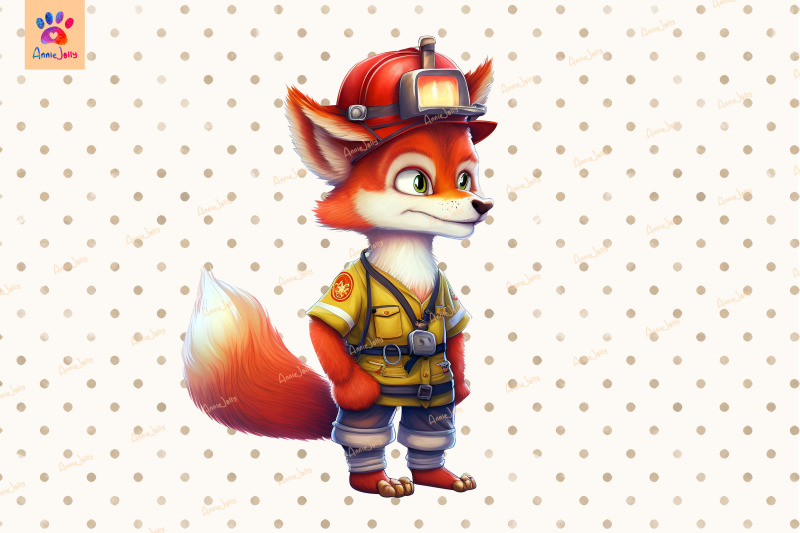 firefighter-fox-cute-animal-lover