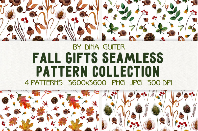 watercolor-autumn-seamless-patterns-fall-digital-paper-png