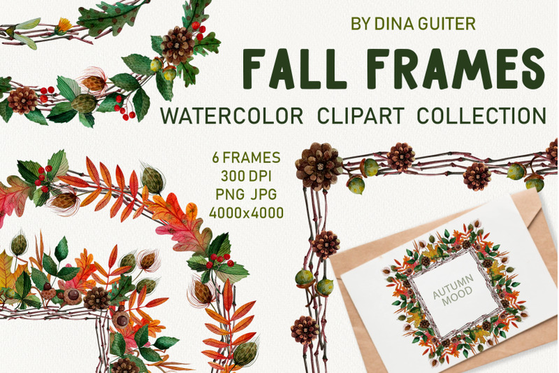 autumn-watercolor-frames-and-wreaths-clipart-fall-mood