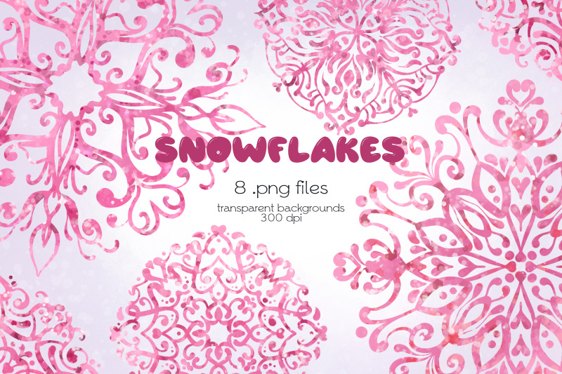 pink-snowflakes-clipart-png-files