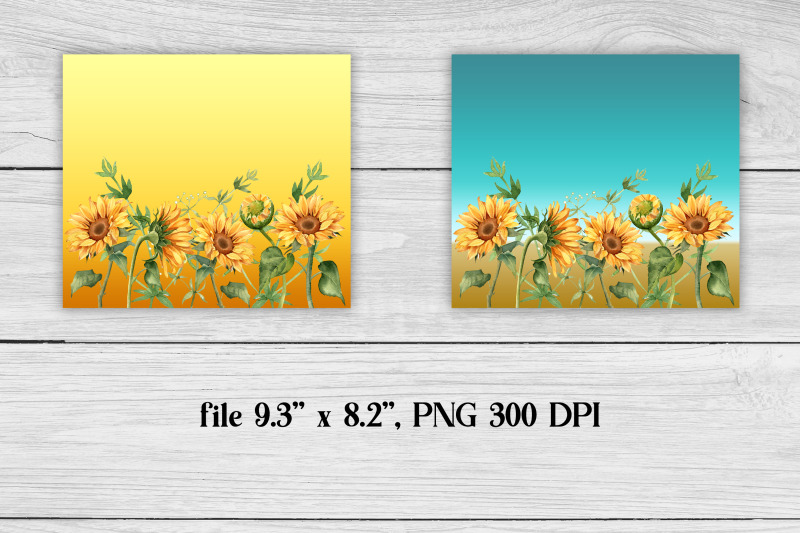 sunflower-tumbler-sublimation-design