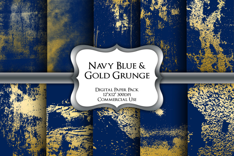 navy-blue-amp-gold-grunge-digital-paper-pack