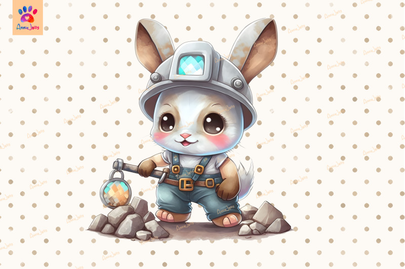 worker-bunny-cute-animal-lovers